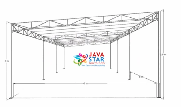 Rangka Tenda Perlengkapan Dekorasi Tenda Java Star Garmindo